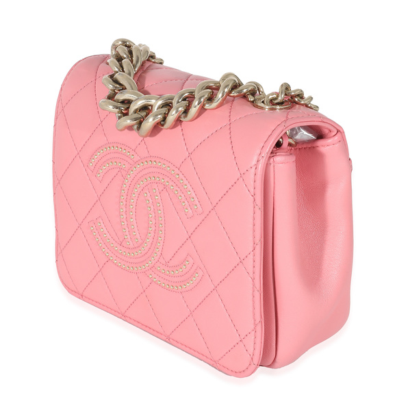 Chanel Pink Quilted Calfskin Beauty Begins Flap Bag - Picture 3 of 6